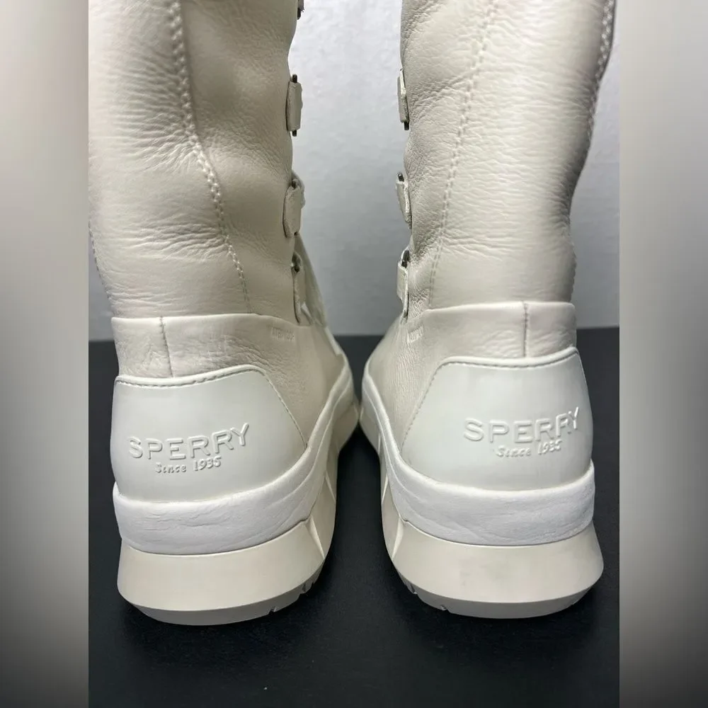 NWOT Sperry Women's Off-White Winter Boots Size 8.5